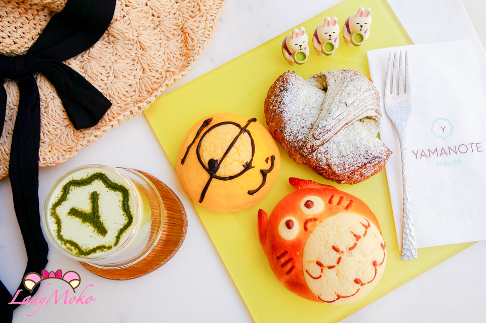 杜拜美食》Yamanote Atelier,超可愛龍貓小小兵麵包,抹茶可頌,抹茶牛奶/日式餐廳