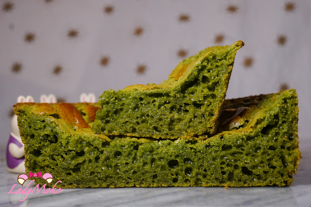 抹茶印尼椰汁黃金糕/魚翅糕 Indonesian Honeycomb Cake（改良版洞洞QQ糕）