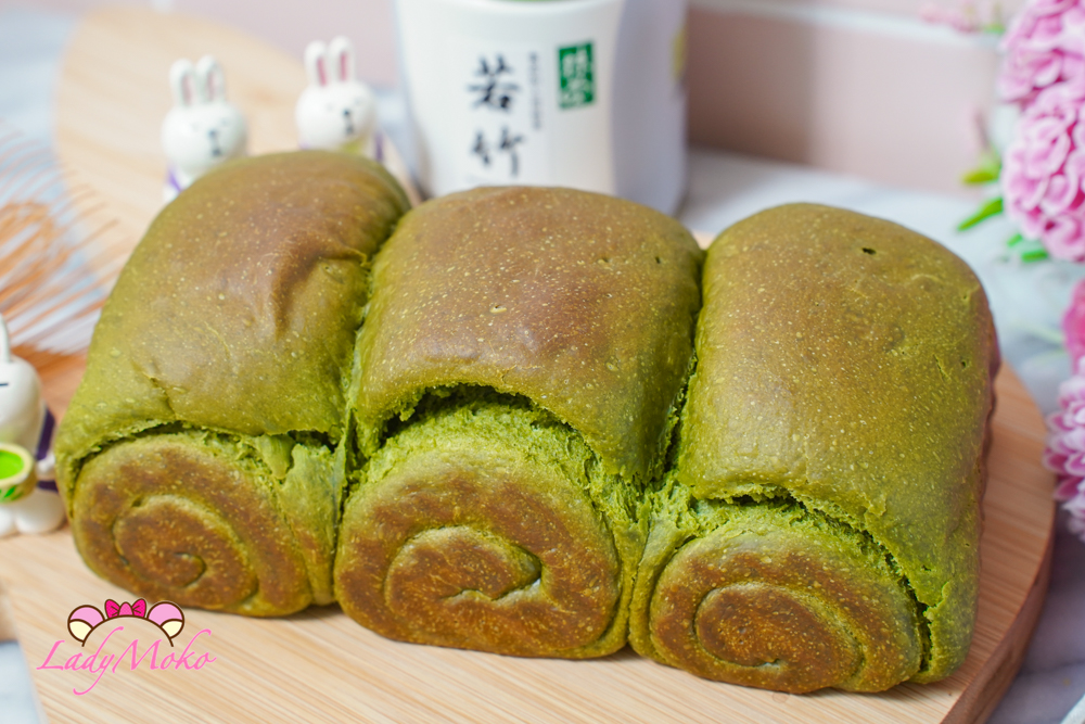 抹茶日本711金吐司食譜 matcha japanese shokupan milk bread recipe 