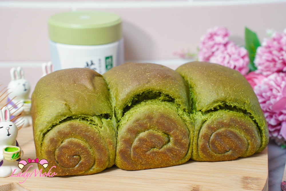 抹茶日本711金吐司食譜 matcha japanese shokupan milk bread recipe 