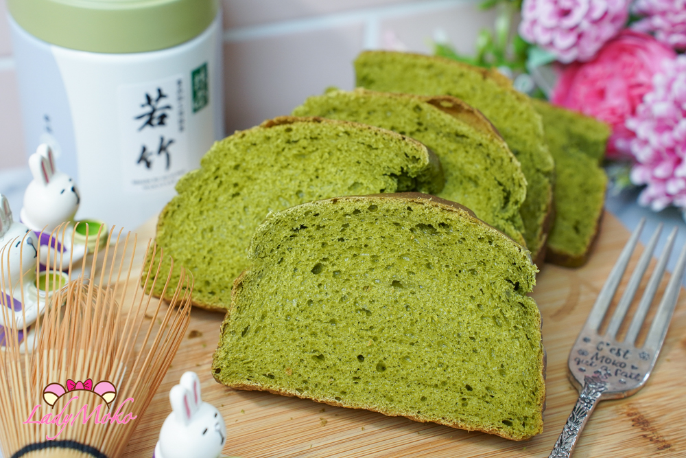 抹茶日本711金吐司食譜 matcha japanese shokupan milk bread recipe 
