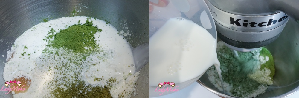 抹茶日本711金吐司食譜 matcha japanese shokupan milk bread recipe 