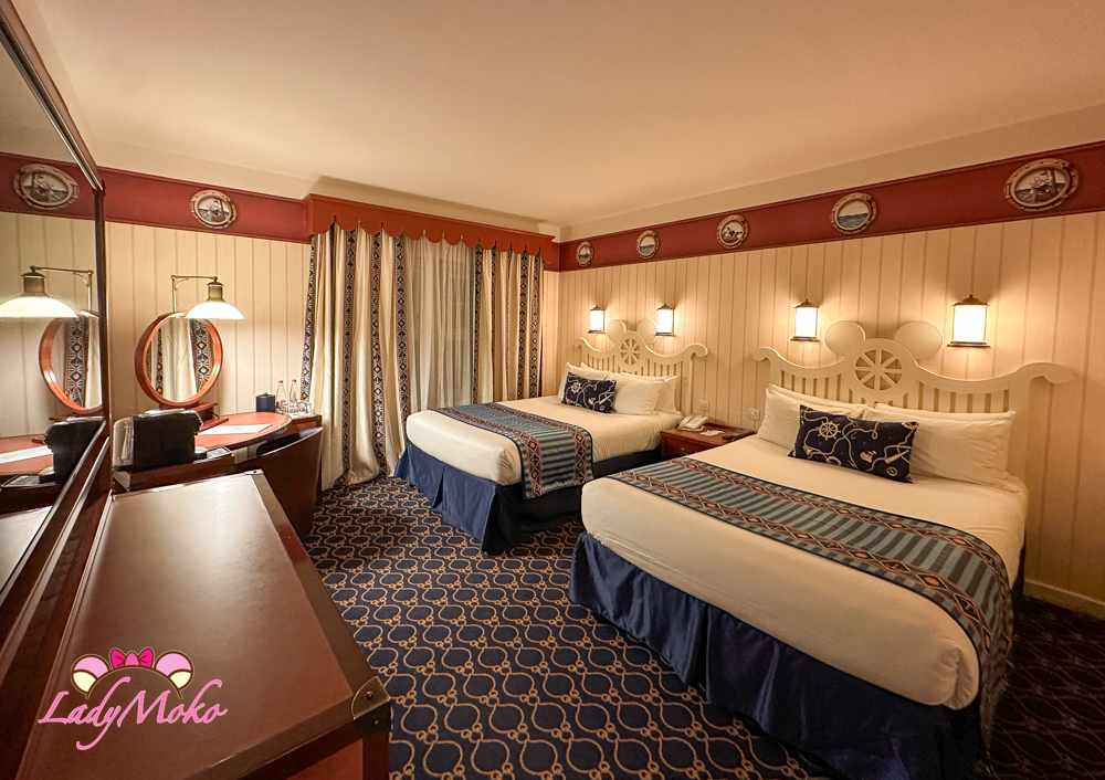Disney Newport Bay club hotel 巴黎迪士尼飯店房間廣角照