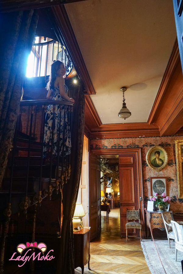 【法國羅亞爾河城堡】Château de Montrésor 城堡內部我與旋轉樓梯