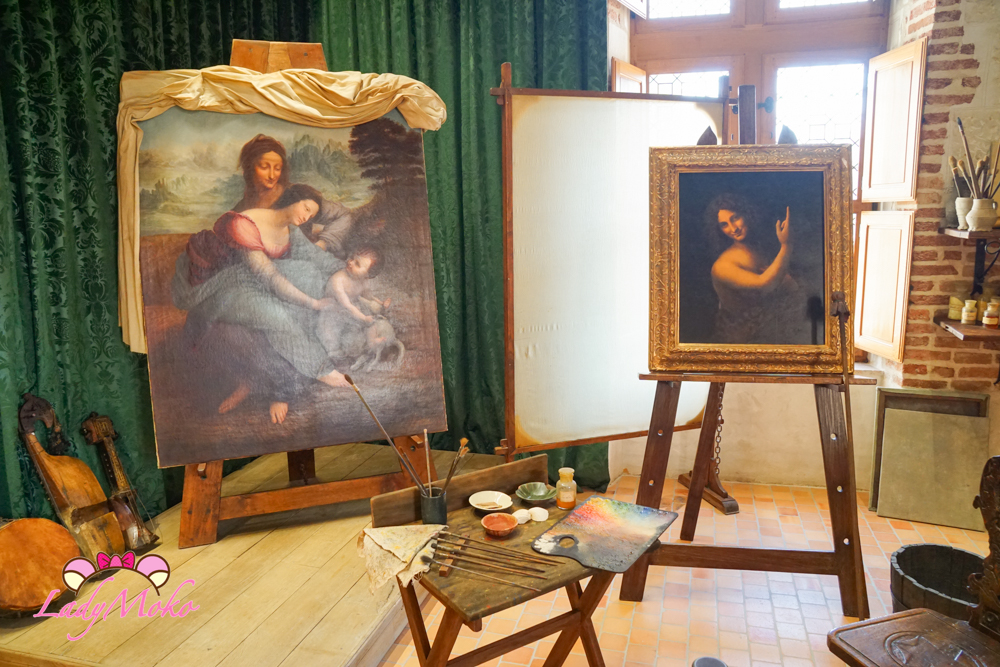 法國羅亞爾河城堡景點 Château du Clos Lucé 藝術畫作