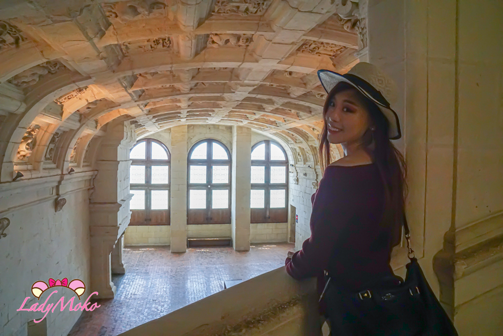 法國羅亞爾河城堡景點 Château de Chambord 城堡內部旋轉樓梯