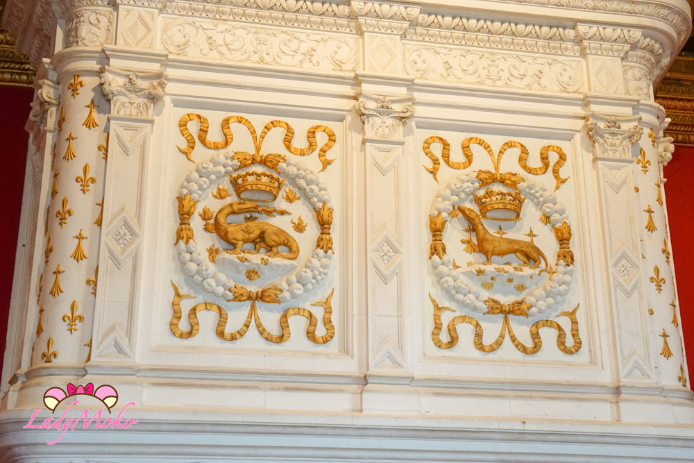 法國羅亞爾河城堡景點 雪儂梭城堡 Château de Chenonceau 牆上雕刻