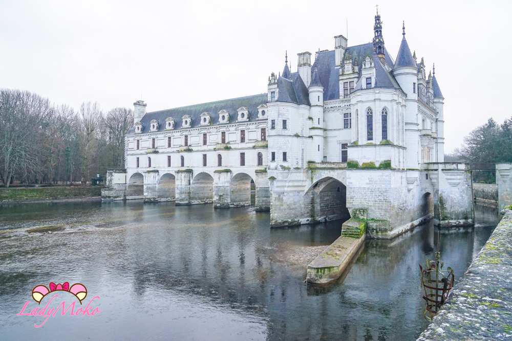 法國羅亞爾河城堡景點 雪儂梭城堡 Château de Chenonceau 河流倒影