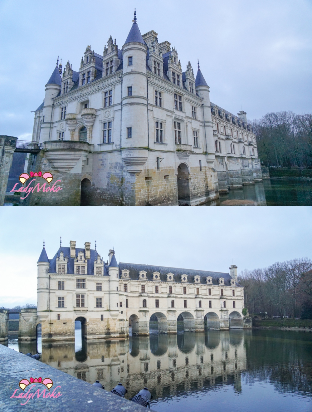 法國羅亞爾河城堡景點 雪儂梭城堡 Château de Chenonceau 石橋拱門