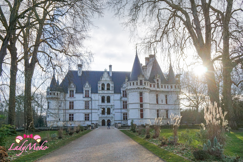 法國羅亞爾河城堡景點 Château d'Azay-le-Rideau 阿澤勒麗多城堡正面外觀