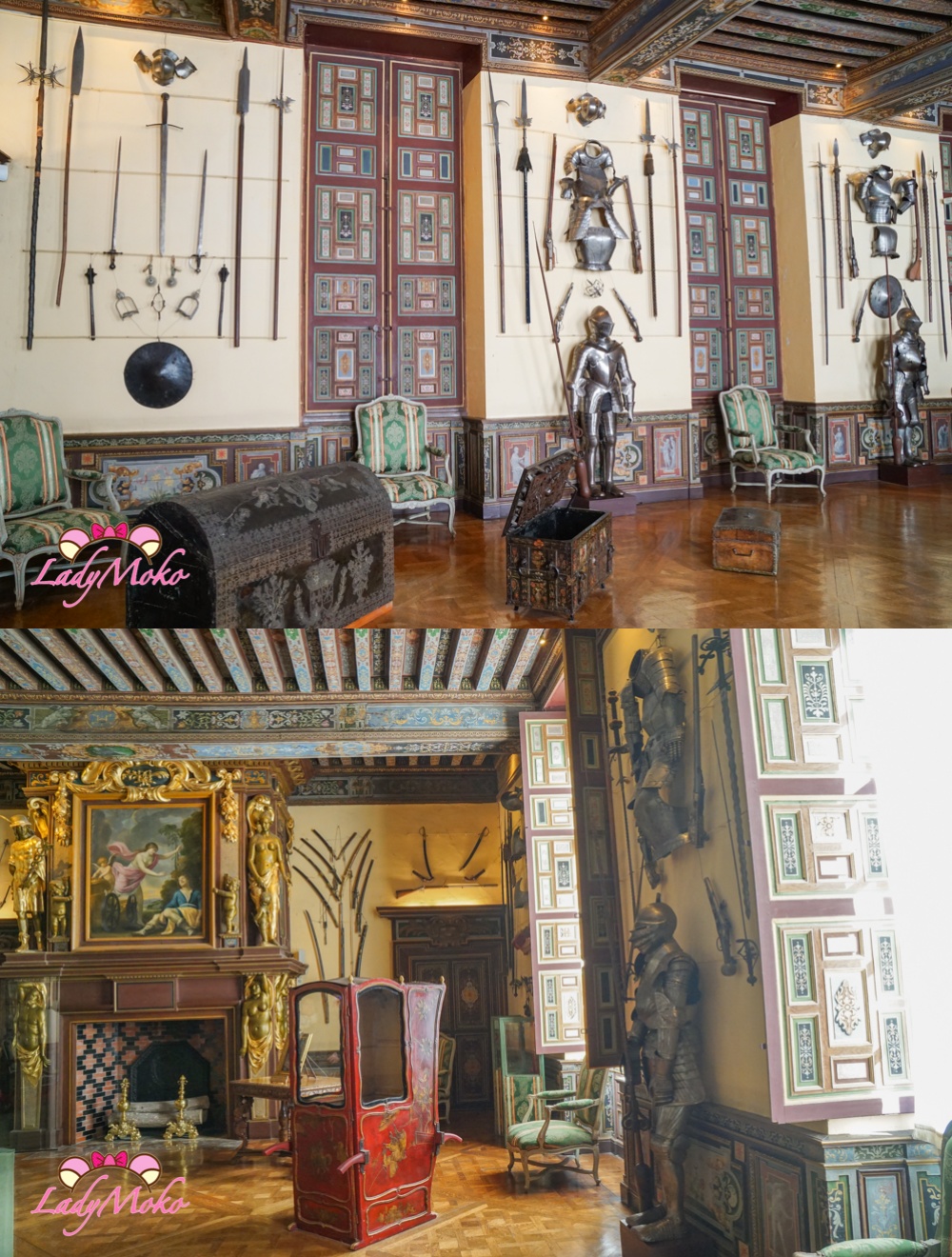 法國羅亞爾河城堡景點 Château de Cheverny 雪維尼城堡 武器室