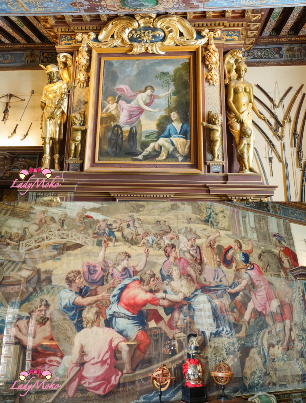 法國羅亞爾河城堡景點 Château de Cheverny 雪維尼城堡 壁畫