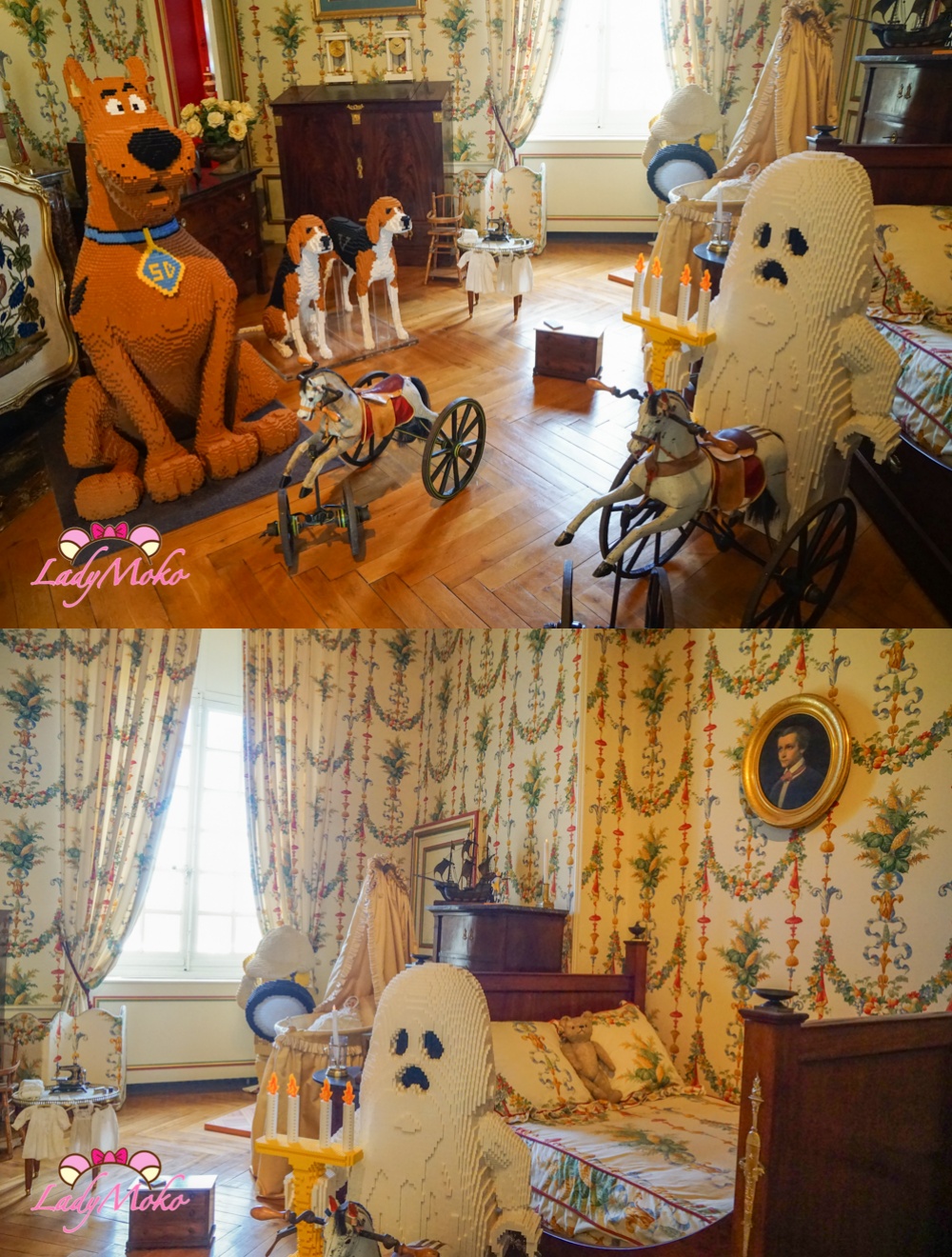 法國羅亞爾河城堡景點 Château de Cheverny 雪維尼城堡 房間與樂高