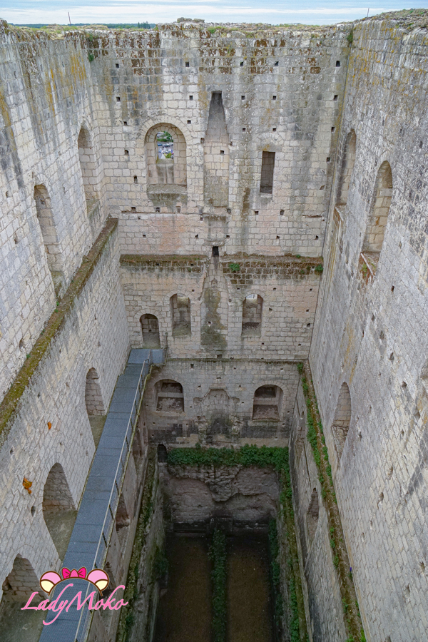 法國羅亞爾河城堡景點 Château de Loches 洛什城堡 從donjon最高處往下看