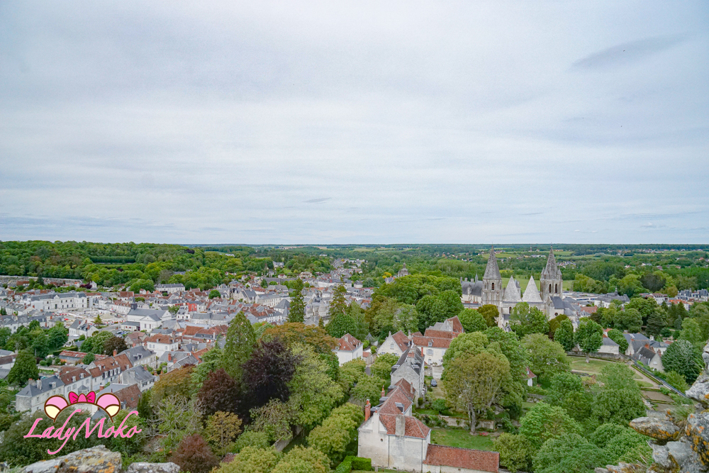法國羅亞爾河城堡景點 Château de Loches 洛什城堡 donjon最高處俯瞰整座城市超美風景