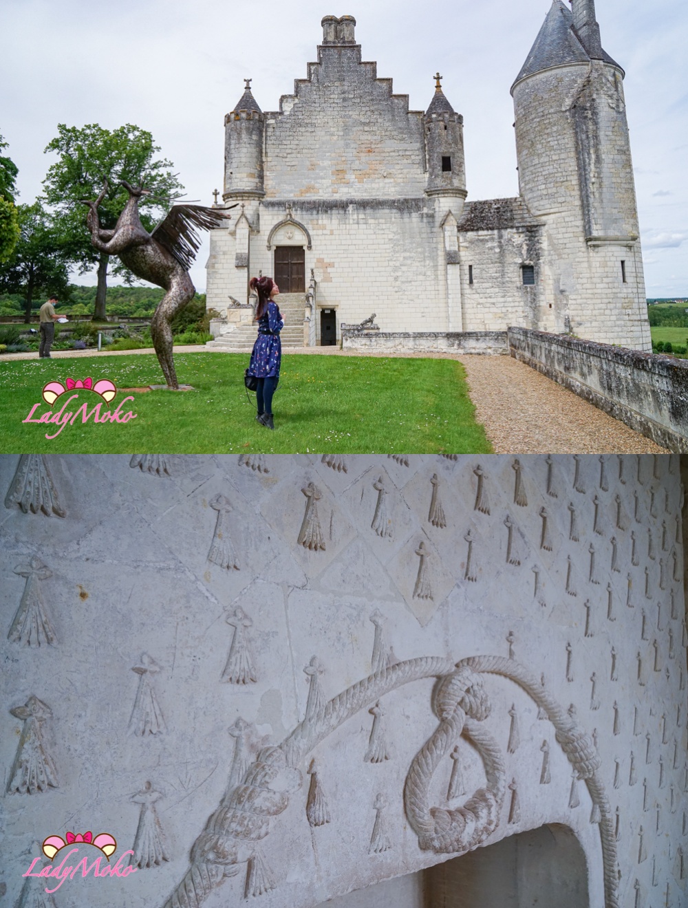 法國羅亞爾河城堡景點 Château de Loches 洛什城堡 洛什皇家住所(Logis Royal)入口處與內部牆面