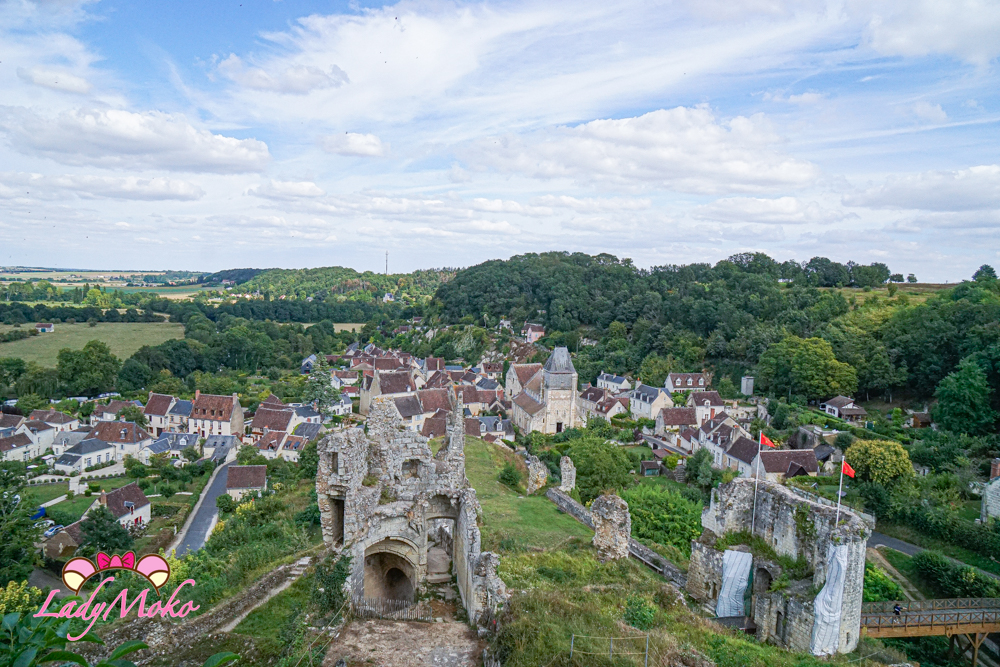法國羅亞爾河城堡景點 Château de Lavardin 拉瓦爾丹城堡 遠眺風景