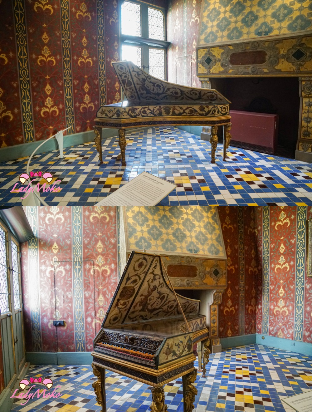 法國羅亞爾河城堡景點 布盧瓦城堡（Château de Blois）吉斯公爵遇刺房間（Chambre du Duc de Guise）鋼琴