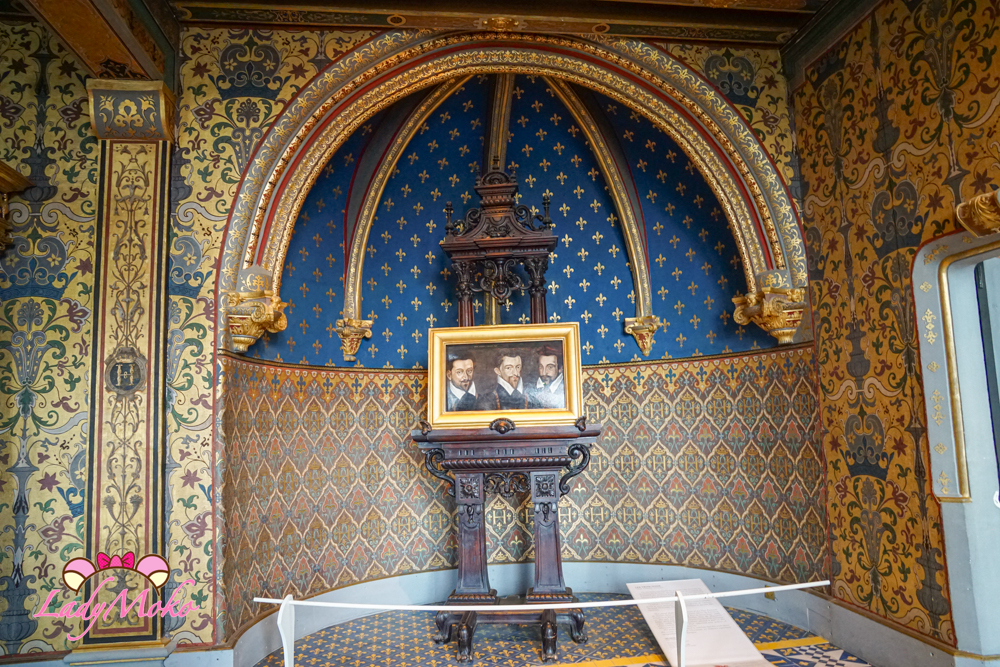 法國羅亞爾河城堡景點 布盧瓦城堡（Château de Blois）王后公寓（Appartement de la Reine）拱形天花板