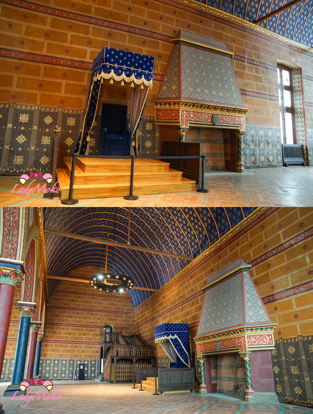 法國羅亞爾河城堡景點 布盧瓦城堡（Château de Blois）國王議事廳（Salle du Conseil）巨大的壁爐與王權象徵