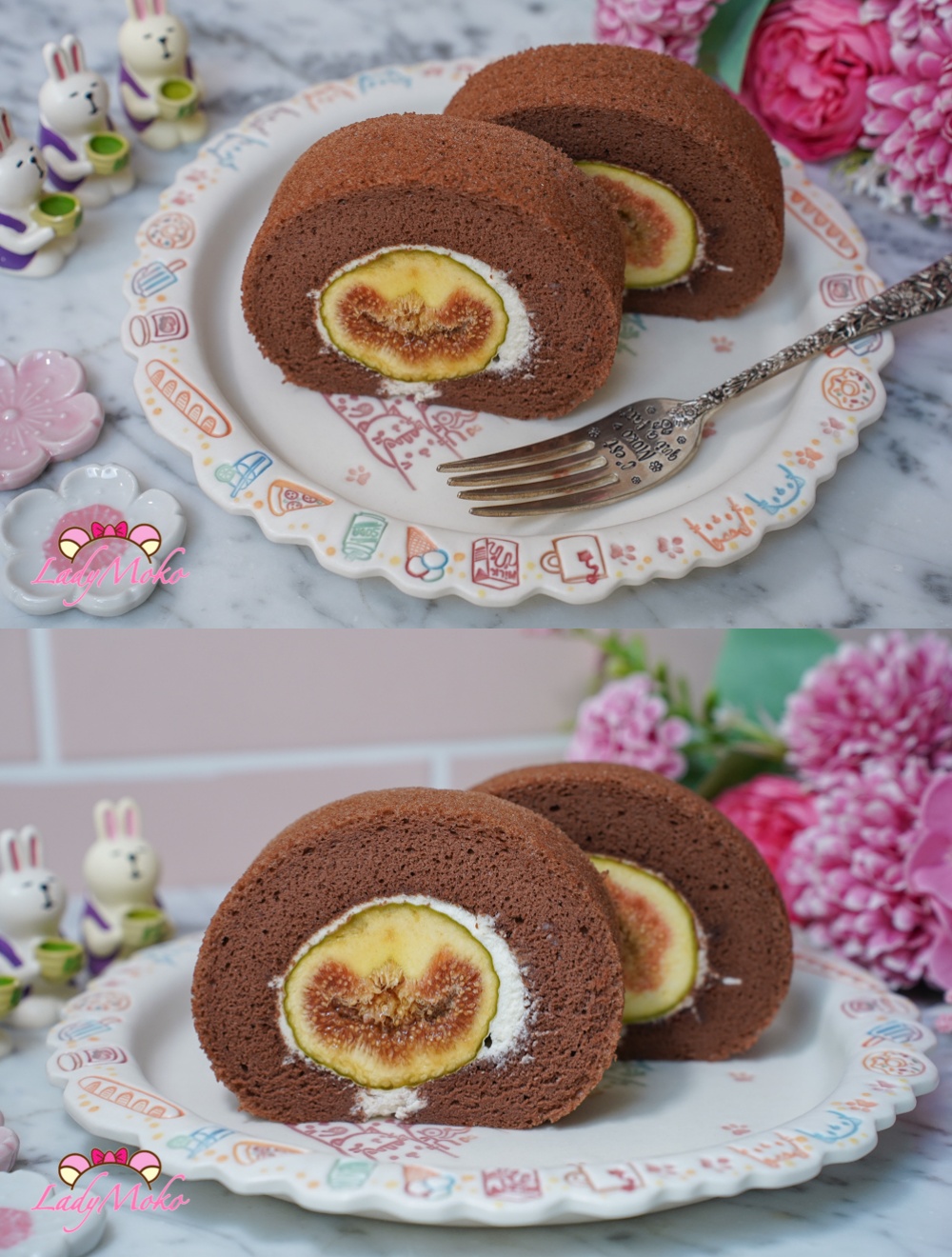無花果巧克力蛋糕捲食譜 Extra-Thick Fig Chocolate Roll Cake Recipe 超厚蛋糕捲製作技巧