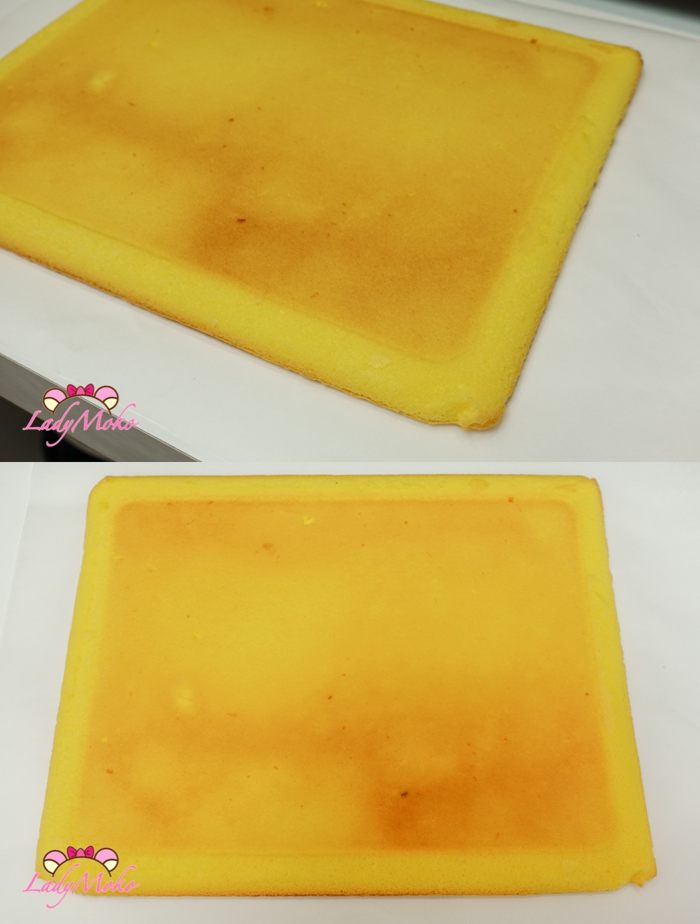 虎皮巧克力蛋糕捲食譜 Tiger Skin Chocolate Cake Roll Recipe 製作好的虎皮蛋糕