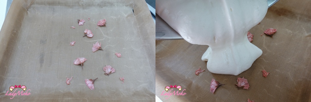 鹽漬櫻花蛋糕卷