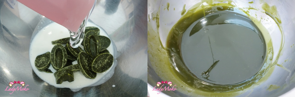 製作法芙娜抹茶巧克力甘那許慕斯內餡