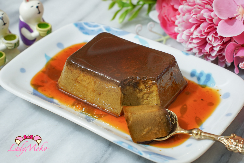 濃焙茶烤布丁食譜 挖一口 Hojicha pudding recipe