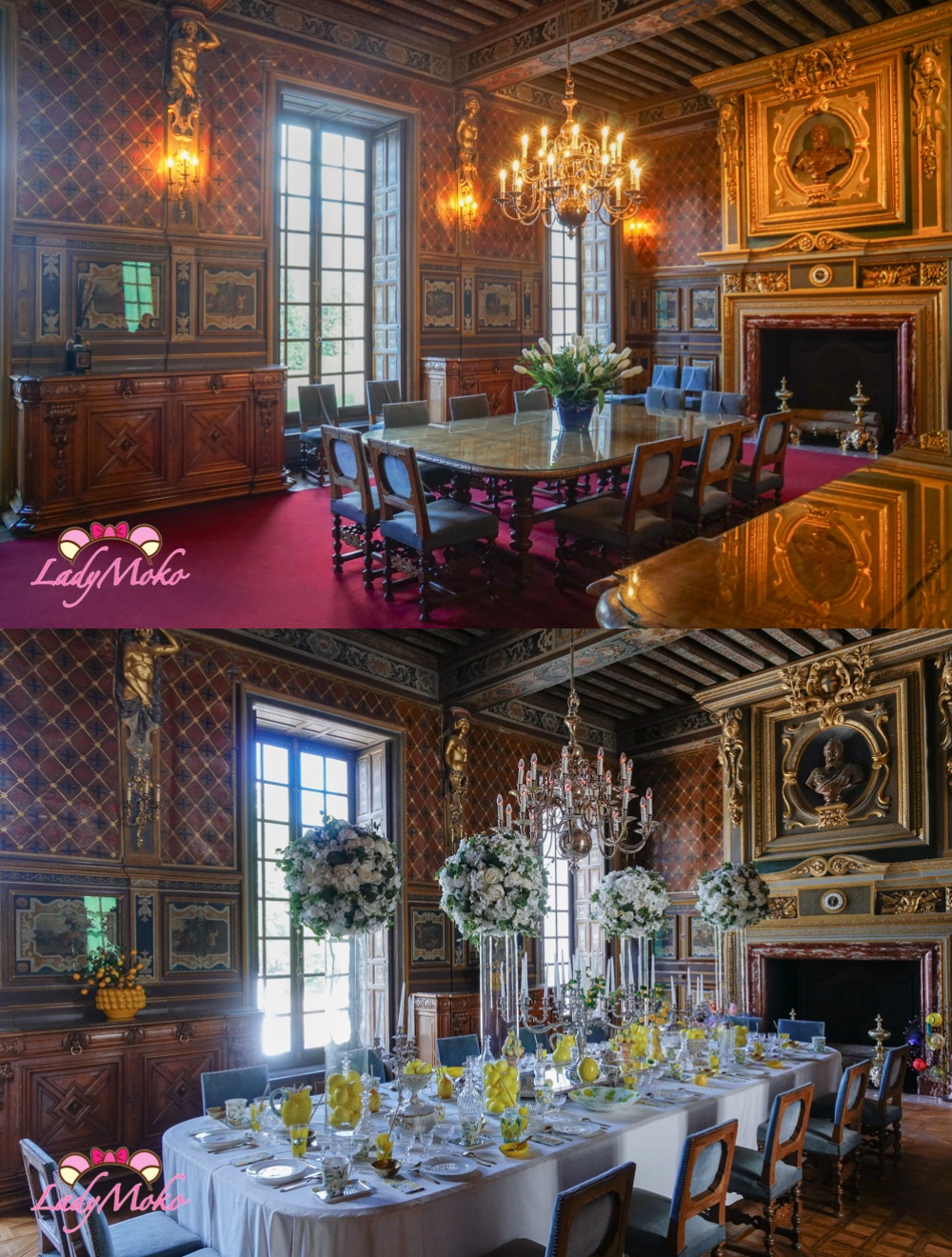 法國羅亞爾河城堡景點 Château de Cheverny 雪維尼城堡 大餐廳(La Grande Salle à Manger)