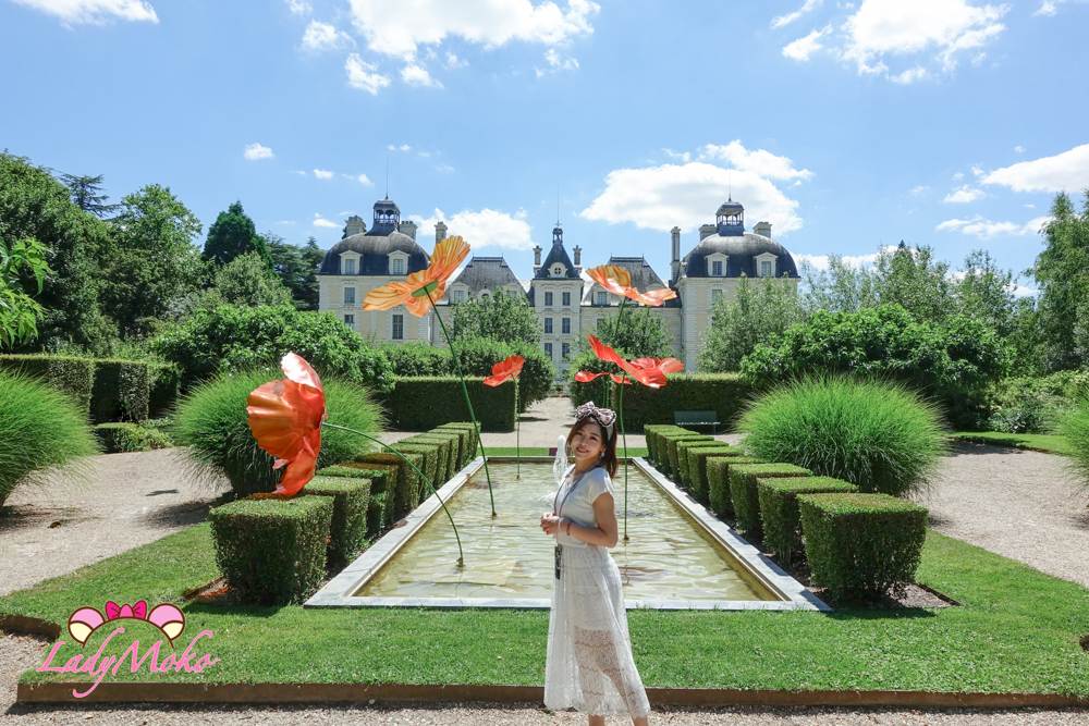 法國羅亞爾河城堡景點 Château de Cheverny 雪維尼城堡 花園造景
