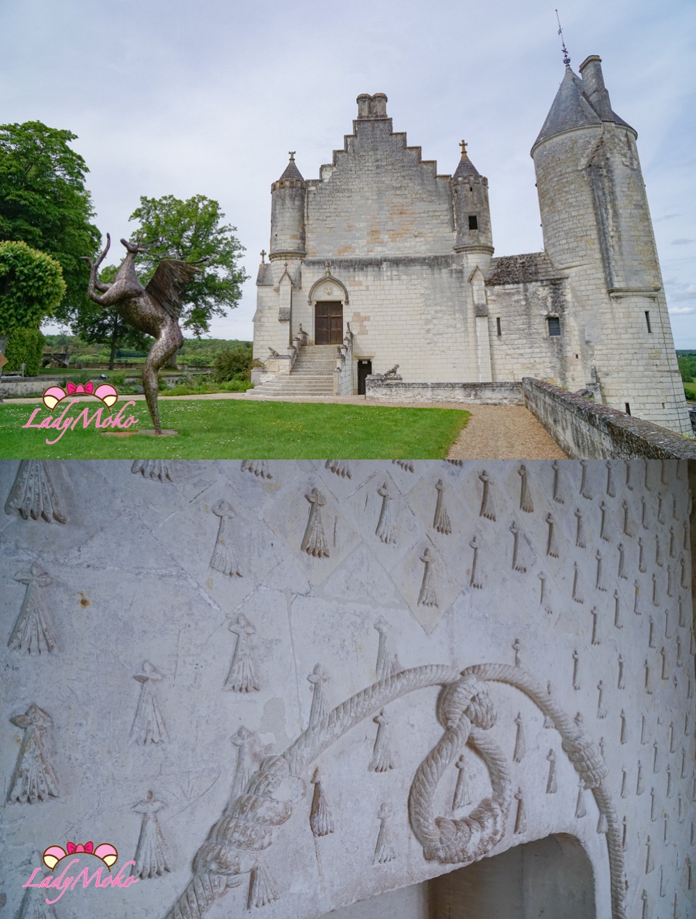 法國羅亞爾河城堡景點 Château de Loches 洛什城堡 洛什皇家住所（Logis Royal）入口處與內部牆面