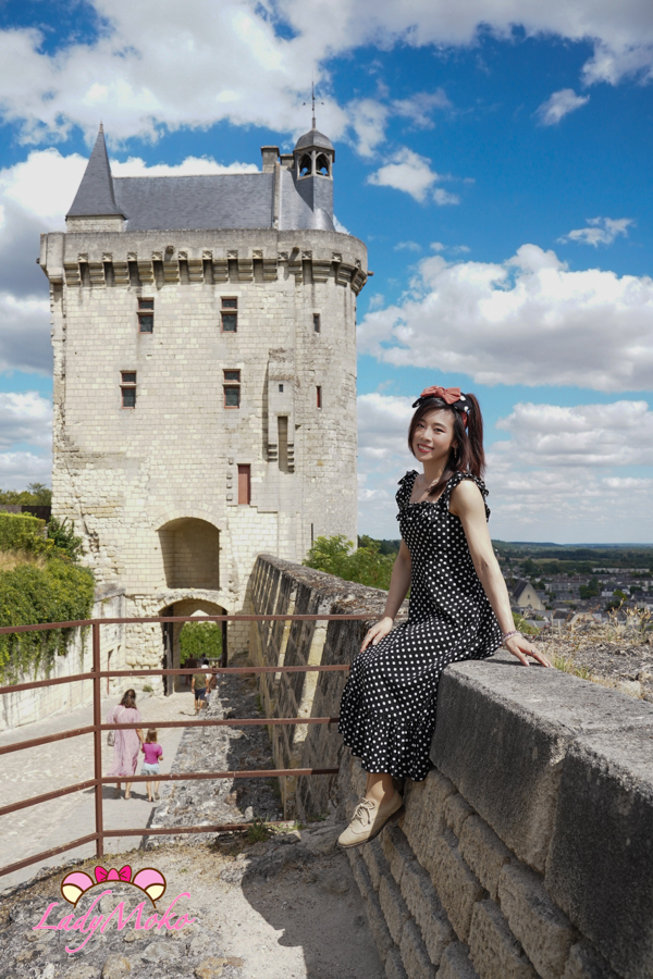 法國羅亞爾河城堡景點 希農城堡 Forteresse royale de Chinon 入口展望台 最佳拍照角度