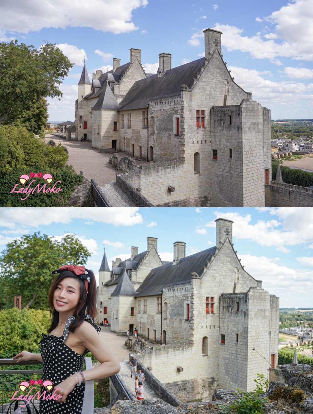 法國羅亞爾河城堡景點 希農城堡 Forteresse royale de Chinon 爬高城堡景色