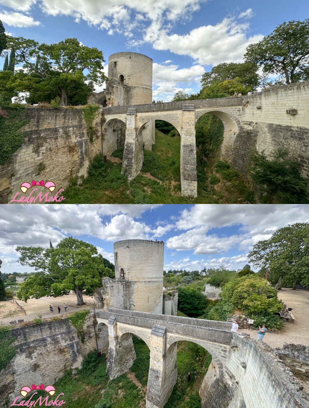 法國羅亞爾河城堡景點 希農城堡 Forteresse royale de Chinon 城內護城河