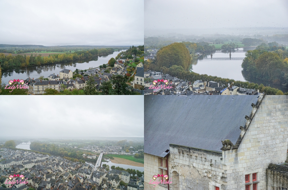 法國羅亞爾河城堡景點 希農城堡 Forteresse royale de Chinon 陰天滄桑的希農
