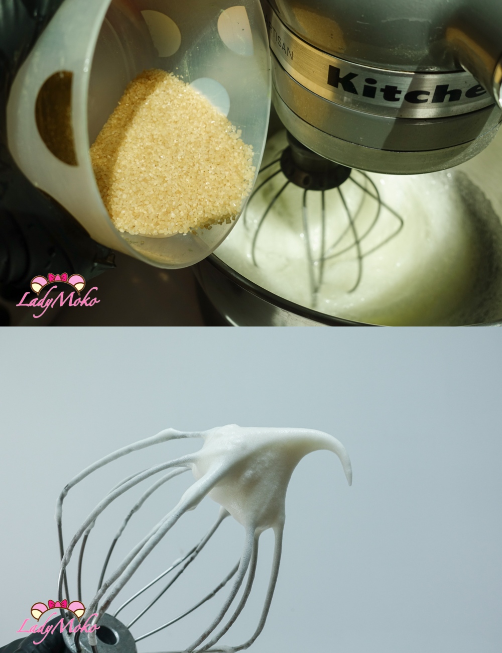 超厚抹茶櫻花雙餡抹茶蛋糕捲食譜 Matcha Sakura Roll Cake Recipe 打發蛋白霜