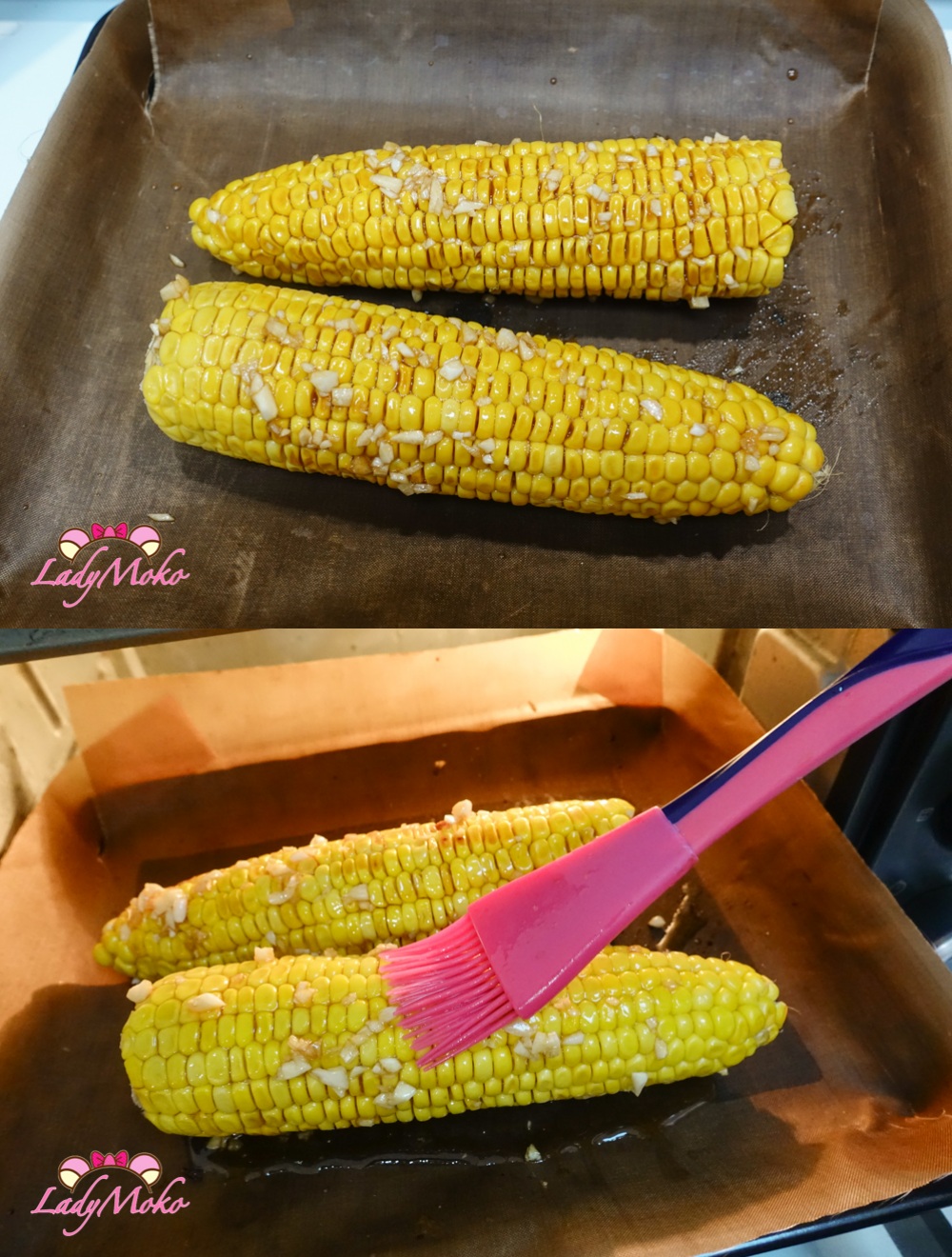 蒜香奶油烤玉米食譜 Garlic Butter Roasted Corn 烤箱烤玉米