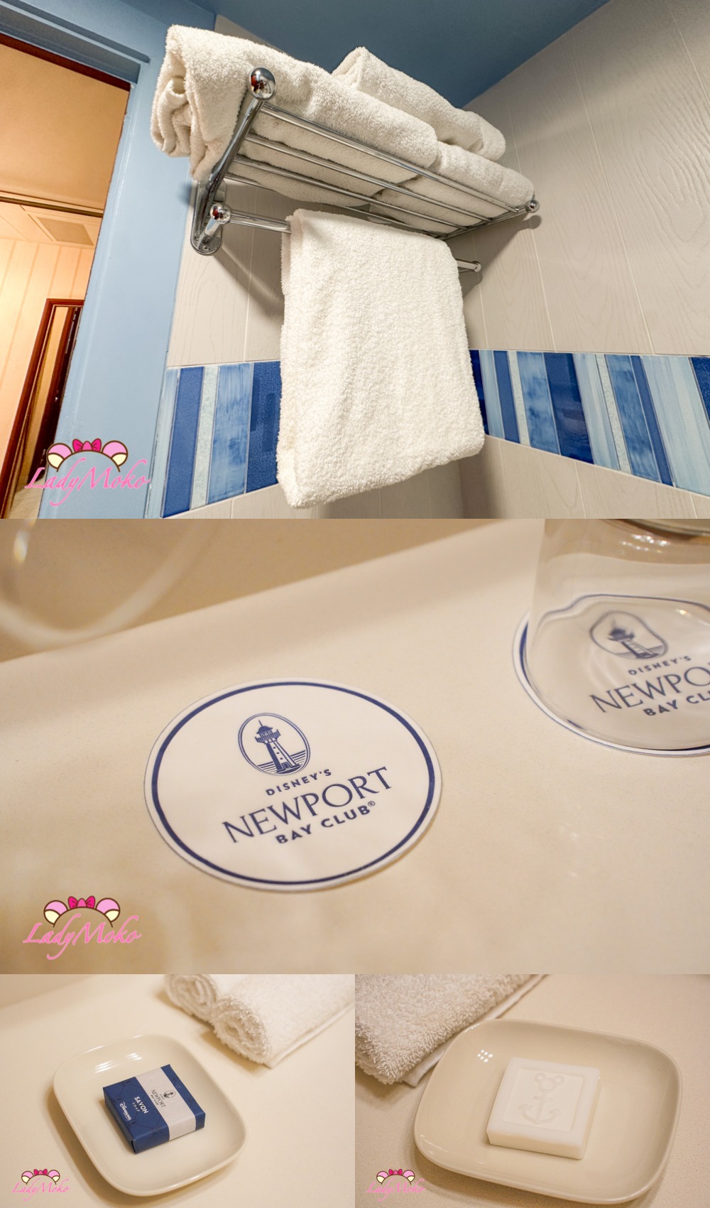 巴黎迪士尼飯店 Disney Newport Bay club 毛巾、肥皂等備品