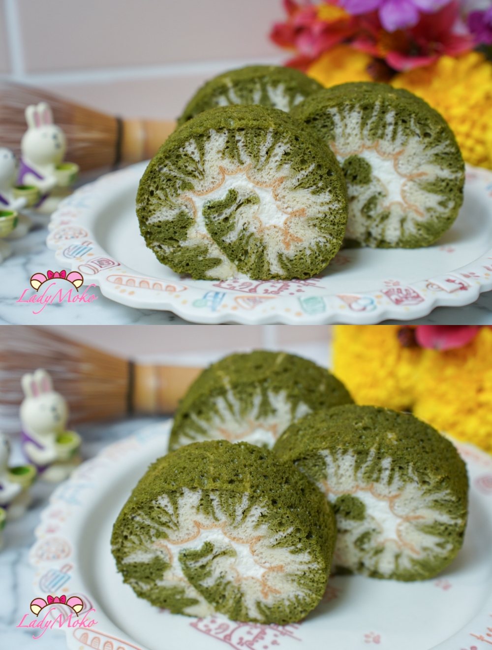 抹茶旋風蛋糕 Hurricane Matcha cake roll 超美蛋糕切面