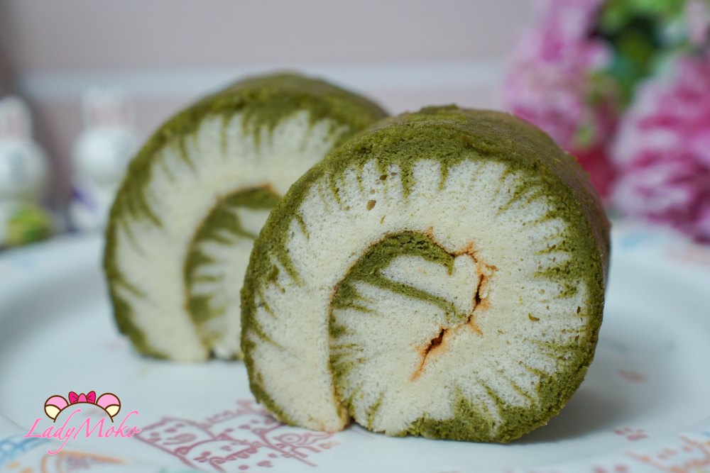 抹茶旋風蛋糕捲食譜 Hurricane Matcha cake roll 雙色麵糊最完美比例